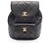Zaino/Borsa Chanel Matelassé con chiusura a girella e catena Nero