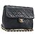 Chanel Vintage CC Catena Flap Pelle Trapuntata Media Nero