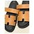 Hermès Chypre Chanclas de Piel Camel Castaño - vista 5