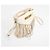 Maje Leder-Fransentasche mit Lammfell in Beige - Ansicht 4