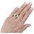 Autre Marque Zweifarbiger Goldbandring, Smaragd und Diamanten. - Ansicht 5