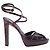 Autre Marque Sandali platform Yves Saint Laurent Rive Gauche marroni effetto croc Marrone