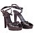 Autre Marque Sandali platform Yves Saint Laurent Rive Gauche marroni effetto croc Marrone - vista 2