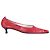 Autre Marque Décolleté kitten heel a punta in pelle rossa Luciano Padovan Rosso
