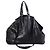 Autre Marque Borsa Tote oversized Yves Saint Laurent Rive Gauche in pelle nera Nero