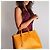 Prada Borsa Tote Galleria Large in pelle Saffiano Lux Mustard Senape - vista 4
