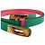 Hermès Kelly 18 Leder & Toile Officier und Epsom Leder. Dünner Gürtel bis 95 Bicolor Mehrfarben - Ansicht 4