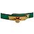 Hermès Kelly 18 Leder & Toile Officier und Epsom Leder. Dünner Gürtel bis 95 Bicolor Mehrfarben - Ansicht 5