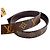 Louis Vuitton Cinturón ancho de lona Cut 36 90/36 Brown Castaño - vista 3
