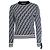 Fendi, Pullover mit Fendi Zucca-Logo-Print in Schwarz-Weiß