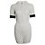 Fendi, Playsuit in maglia con maniche nere e marroni Bianco