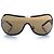 Chanel, Braune Shield-Sonnenbrille mit Strasssteinen - Ansicht 2