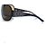 Chanel, Braune Shield-Sonnenbrille mit Strasssteinen - Ansicht 3