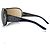 Chanel, Braune Shield-Sonnenbrille mit Strasssteinen - Ansicht 7