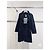 Abrigo Chanel de tweed azul marino talla 36 Multicolor