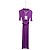 Abito Chanel in seta viola taglia 34