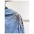 Miu Miu Jeansjacke Blau mit Kristallen Mehrfarben - Ansicht 7