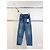 Céline Blue Denim Jeans Arc de Triomphe Buckle Multiple colors