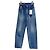 Jeans Céline Azul em Denim com Fivela Arc de Triomphe