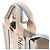 Bolso de mano 2Way Chloé Woody Small de lona y cuero Beige x Blue - vista 5