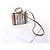 Borsa a mano 2Way Chloé Woody Mini in tela e pelle Beige x Brown - vista 14
