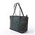 Borsa a tracolla FENDI ZUCCa in PVC Marrone x Blu 8BH223 - vista 2