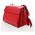 Borsa a tracolla in pelle Valentino Garavani VRing in rosso - vista 3