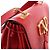 Borsa a tracolla in pelle Valentino Garavani VRing in rosso - vista 5