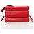 Borsa a tracolla in pelle Valentino Garavani VRing in rosso - vista 7