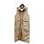 Vestido Hermès estilo trench de algodão camel tamanho 38 Multicor
