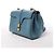 Céline Borsa a tracolla in pelle CELINE Soft 16 Teen in blu - vista 2