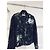Fendi Jacke aus blauer Baumwolle mit Strass Mehrfarben - Ansicht 2