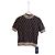 Fendi Logo Print Wool Top Brown Multiple colors
