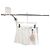 Gonna Miu Miu in lana jacquard logo bianco Multicolore