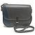 Bolso bandolera Iside Valextra Castaño Azul marino