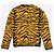 Autre Marque Strickpullover mit verschwommenem Tigerstreifenmuster von Saint Laurent AW19 Gelb - Ansicht 2