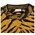 Autre Marque Strickpullover mit verschwommenem Tigerstreifenmuster von Saint Laurent AW19 Gelb - Ansicht 3