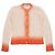 Prada AW11 Strick-Cardigan mit Ombré-Besatz Beige