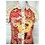 Autre Marque Anatopik Abito Camicia Corto con Stampa Agrumi e Pois Rosa Rosso Multicolore Beige Arancione Giallo - vista 12