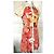 Autre Marque Anatopik Abito Camicia Corto con Stampa Agrumi e Pois Rosa Rosso Multicolore Beige Arancione Giallo - vista 13