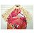 Autre Marque Anatopik Abito Camicia Corto con Stampa Agrumi e Pois Rosa Rosso Multicolore Beige Arancione Giallo - vista 16