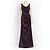 Lela Rose Satin-Abendkleid in Lila Dunkelviolett