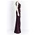 Lela Rose Satin-Abendkleid in Lila Dunkelviolett - Ansicht 3