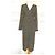 Autre Marque See U Soon Gemustertes Maxi Kleid Braun Schwarz Weiß Golden - Ansicht 13