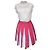 Moschino Gonna Baya Pop in Cotone e Seta Rosa Bianco