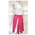 Moschino Gonna Baya Pop in Cotone e Seta Rosa Bianco - vista 6