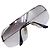 Ray-Ban Vintage Silber Metall RB 3160 Shield Rimless Sonnenbrille Grau - Ansicht 3