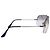 Ray-Ban Vintage Silber Metall RB 3160 Shield Rimless Sonnenbrille Grau - Ansicht 5