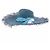Autre Marque Sombrero azul SENSI STUDIO