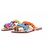 Autre Marque Sandali con perle colorate Multicolore
